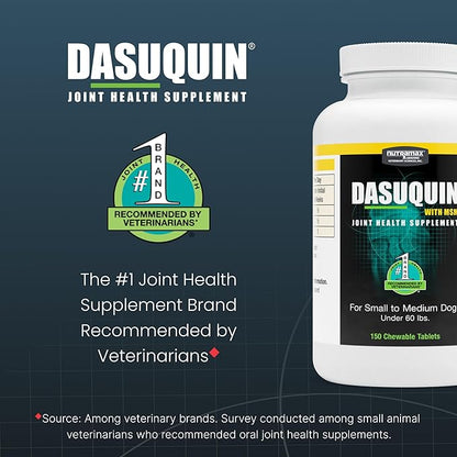 Nutramax Dasuquin for Small to Medium Dogs, Joint Health Supplement, Contains Glucosamine for Dogs, Plus Chondroitin, ASU, MSM and More, Supports Healthy Joints, Chewable Tablets, 150 Count