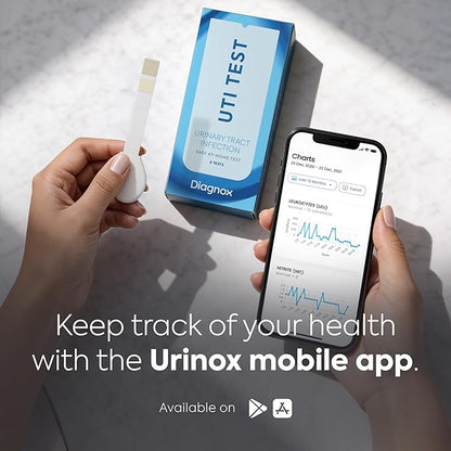 Diagnox Health UTI Test Strips, Early Detecion of Urinary Tract Infections, Quick & Reliable Results in Minutes, Easy to Use At Home UTI Test for Men & Women, 3 Count