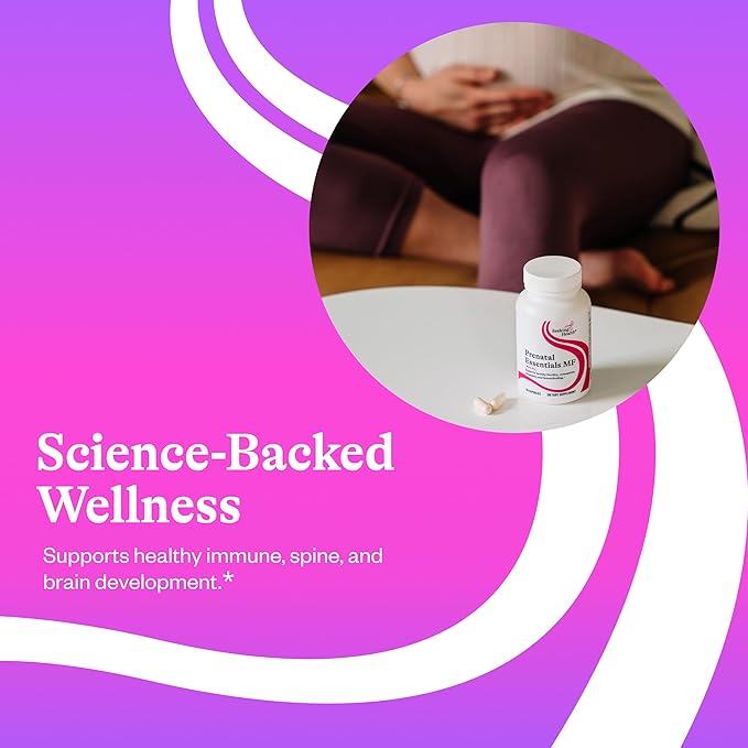 Seeking Health Prenatal Essentials MF - Brain Development & Methylation Support - Methyl-Free Vegetarian Capsules with Selenium, Vitamin B6, Zinc & Vitamin B12-60 Capsules