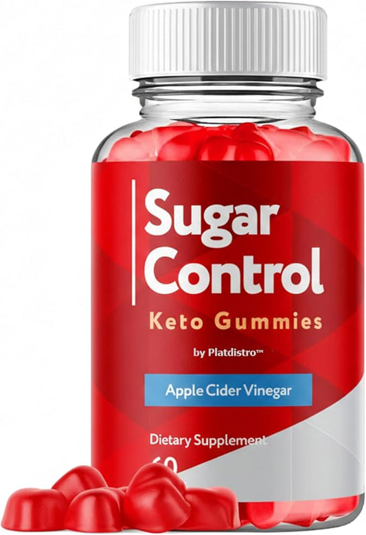 SugarControl Keto Gummies, Keto Gummies, Daily Wellness Supplement, Sugar Control, ACV, Advanced Formula Vitamin, Apple Cider Vinegar 1000MG, Non-GMO, Unisex, All Natural Ingredients-60 Gummies
