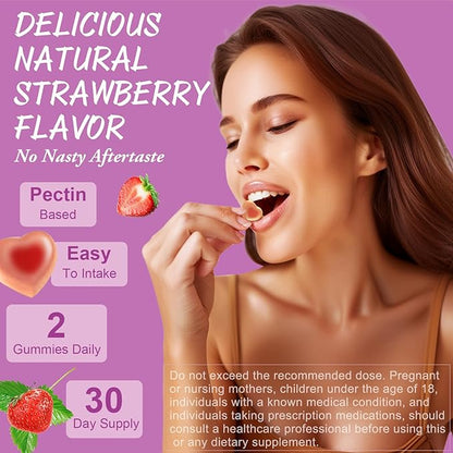 Totaria Sugar Free Multivitamin Gummies for Women 14+ w/Iron, Inositol, Folate, Biotin, Womens Daily Multivitamin Gummy w/Vitamin A, C, B, D3, K2, for Hair, Skin, Energy, Immune, Strawberry Flavor