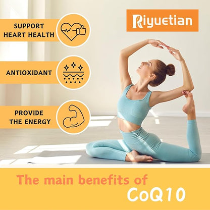 2 packCOQ10 Gummies - CoQ10 500mg + Omega-3 EPA/DHA + Magnesium Glycinate + Zinc Citrate, to Support Heart Health, Energy Production, Immune System & Mineral Absorption