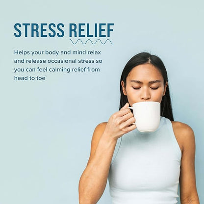 Natural Vitality Calm Mind, Magnesium Citrate + L-Theanine Powder, Supports a Healthy Response to Stress, Gluten Free & Vegetarian, Honey Chamomile, 12 oz.