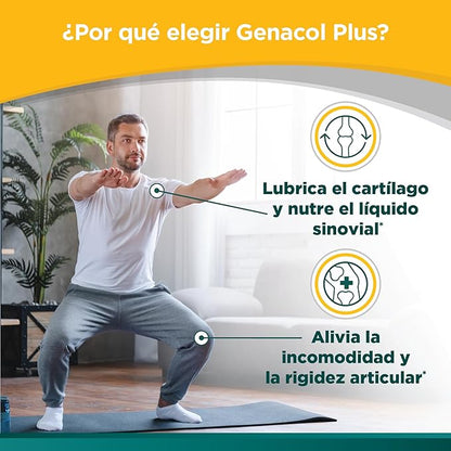 Genacol Plus – Glucosamine and Collagen Supplement, Ultra-Hydrolyzed Collagen Peptides, Eases Joint Movement, Maintains Cartilage, 90 Capsules (30-Day Supply)
