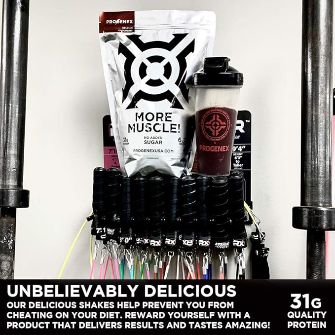 Progenex® More Muscle | No Added Sugar, Hydrolyzed Whey Protein Isolate Powder for Lean Muscle Gain. Best Tasting Low Carb High Protein Shake for Women & Men. 25 Servings (Vanilla Cream)