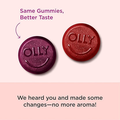 OLLY Men's Multivitamin Gummy, Immune Support, Vitamins A, C, D, E, B, Lycopene, Zinc, BlackBerry, 60 Day Supply - 120 Count