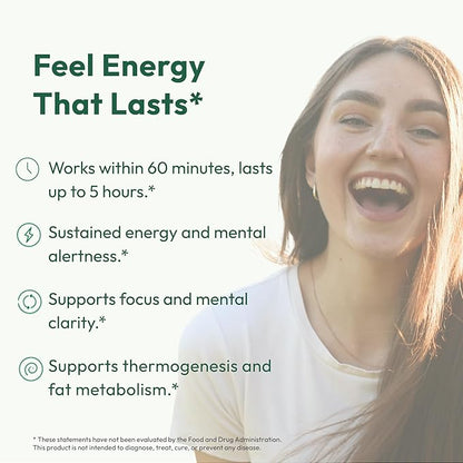 Daily Boost for Women & Men 3-in-1 Metabolism, Focus & Steady Energy Support | 7-Keto DHEA, Green Tea Caffeine, CoQ10 & Ginseng | 90 Capsules