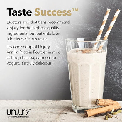Unjury Whey Protein Powder | Vanilla | 21g 100% Whey Isolate Protein Powder | Low Carb and Lactose Free | Gluten Free | Certified Kosher | 15 Servings