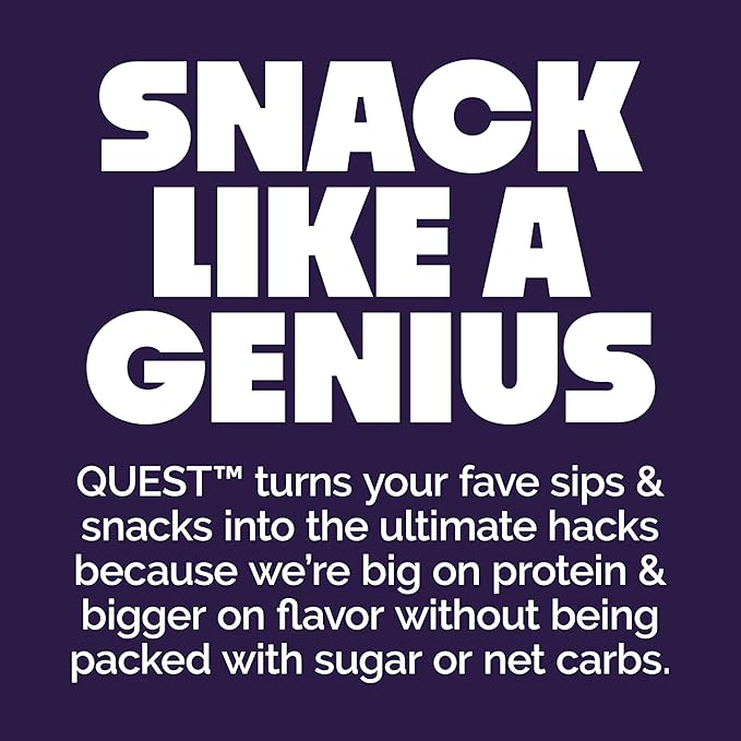 Quest Nutrition Bake Shop, Chocolate Frosted Donuts, 14g Protein, Less than 1g Sugar, Protein Snack, Low Sugar, 4 Count