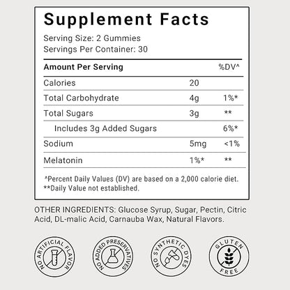 Atah Melatonin Gummies 10mg for Adults | Blueberry Flavor Sleep Support Gummies – Melatonin Supplements, Non-GMO, Gluten Free, Non-Habit Forming – 60 Gummies