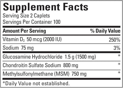 Nature Made TripleFlex, Glucosamine Chondroitin and MSM - 2 Bottles, 200 Caplets Each, 400 Caplets Total