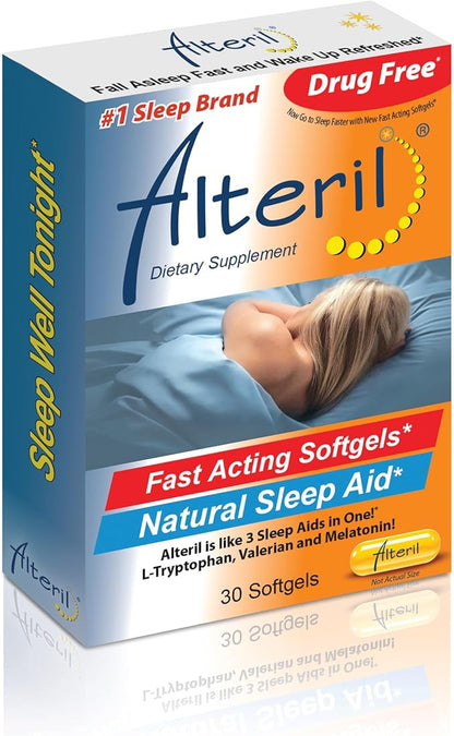 Alteril Natural Sleep Aid Fast Acting Softgels 30ct
