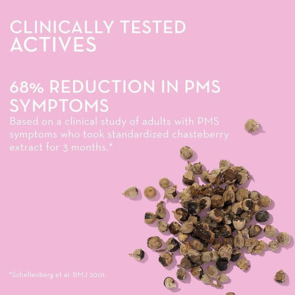 HUM Nutrition SOS PMS Gummies, PMS Support Supplement for Women, Support Cycle Symptoms, Bloating, Hormonal Balance, Includes Vitamin B6, Cranberry & Chasteberry Vitex, Gluten Free, 60 Vegan Gummies