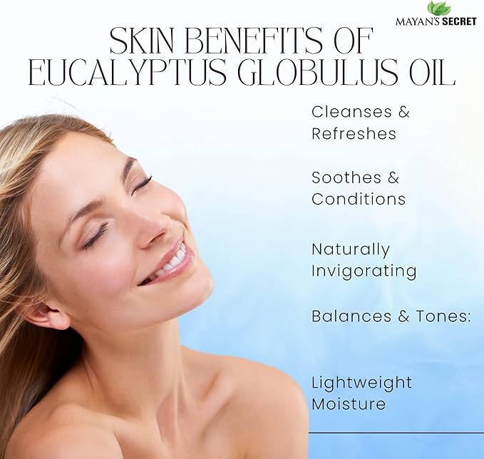 Pure Carrier and Essential Oils for Skin Care, Hair, Body Moisturizer for Face-Anti Aging Skin Care (Eucalyptus Globulus Oil, 4oz)