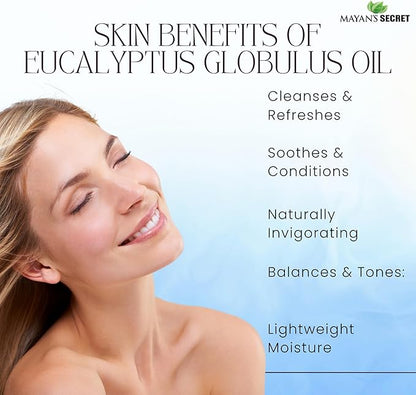 Pure Carrier and Essential Oils for Skin Care, Hair, Body Moisturizer for Face-Anti Aging Skin Care (Eucalyptus Globulus Oil, 4oz)