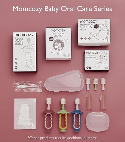 Momcozy Baby Finger Toothbrush, Wipes Toothbrush, Tooth and Gum Wipes Tongue Cleaner, Infant Oral Cleaner, 30 Count