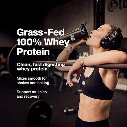 Muscletech Grass-Fed Whey Protein Powder (Triple Chocolate, 1.8LB) - Whey Protein Smoothie & Milk Shake Mix Supports Muscle Gain & Recovery - 20g of Whey Protein for Women & Men - Non-GMO, Gluten-Free