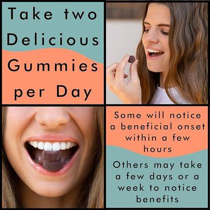 Superfood Mushroom Gummies | Delicious Daily Multi Lions Mane Mushroom Gummy Supplement 2,008 mg | Reishi Mushroom + Cordyceps + Turkey Tail + Chaga + Maitake | Mushroom Gummies for Focus and Energy