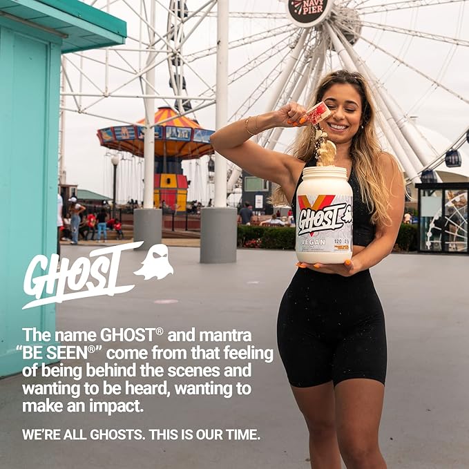 GHOST Vegan Protein Powder, Chocolate Cereal Milk - 2lb, 20g of Protein - Plant-Based Pea & Organic Pumpkin Protein - ­Post Workout & Nutrition Shakes, Smoothies, & Baking - Soy & Gluten-Free
