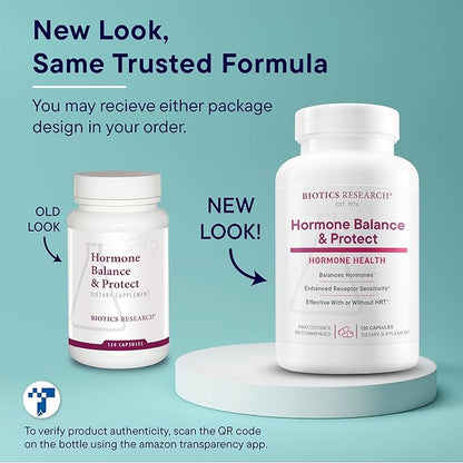 Biotics Research Hormone Balance and Protect - Formulated by Dr. Lindsey Devaki Berkson, Hormone Expert. PABA, Milk Thistle, Broccoli Seed Extract 120 Capsules