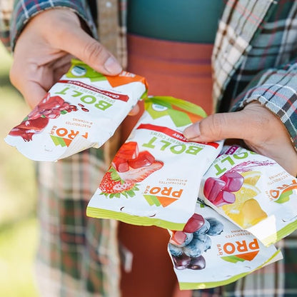 PROBAR - BOLT Organic Energy Chews,Variety Pack,Strawberry,Berry Blast,Orange,Raspberry,Pink Lemonade,Cranberry Pomegranate - Gluten-Free,USDA Certified Organic - Flavors May Vary,(Pack of 24)