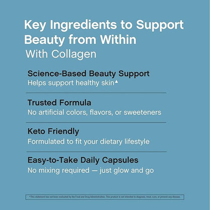 NeoCell Multi Collagen Peptides Capsules | 360 Pills | 10 Types of Advanced Bio-Peptides | Superior Absorption | Grass Fed Complex Supplement | for Women and Men