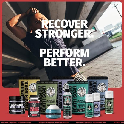 Coach Soak Shilajit Gummies 6-in-1: Tasty Raspberry Watermelon Flavor with Ashwagandha, Lion’s Mane, Irish Sea Moss, Beet Root & Black Seed Oil - Lab Tested Pure Shilajit for Men and Women | 60 ct