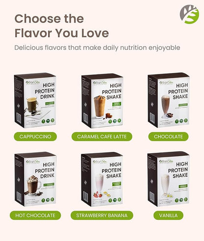 BariSlim High Protein Shake - Delicious & Nutritious Meal Replacement Shake - Low Sugar & Carb - Formulated for Bariatric Patients & Post-Weight Loss Surgery Support | Carmel Caffe Latte (9 oz)