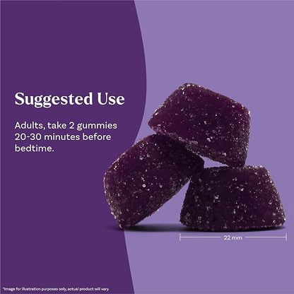 Natrol Sleep + Restore Magnesium Glycinate Blend Gummies with Melatonin 5mg - Calm Magnesium with GABA,Botanical Blend,Cherry Flavor,60 Gummies,(Pack of 2)