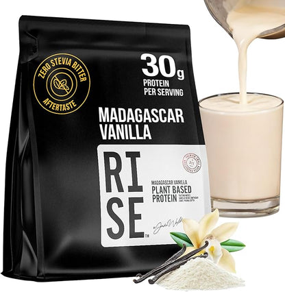 Plant-Based Protein Powder for Men and Women – 30g Complete Plant Protein and 3g Leucine, Zero Bloat, Delicious Taste and Smooth Texture, Madagascar Vanilla, 15 Servings - Scoop Not Included