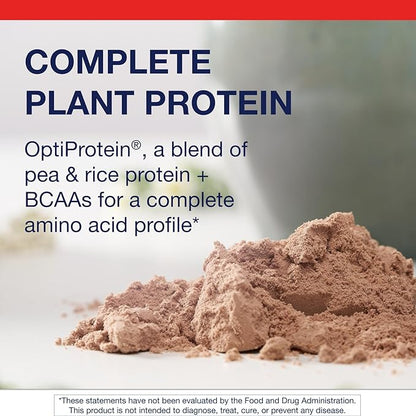 Metagenics Perfect Protein Pea & Rice - Plant-Based Protein Powder with 20g Protein & 3.5g BCAAs - Supports Muscle Growth & Recovery - Non-GMO, Gluten-Free, Dairy-Free - Chocolate - 30 Servings