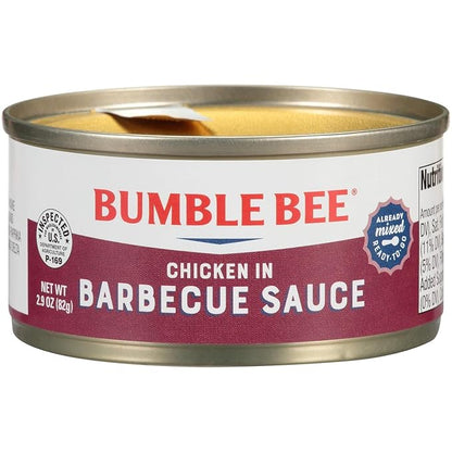 Bumble Bee Snack on the Run BBQ Chicken Salad with Crackers Kit, 3.5 oz - Ready to Eat, Spoon Included - Shelf Stable & Convenient Protein Snack (Pack of 5)