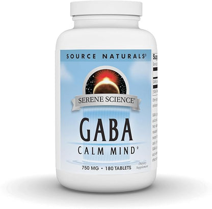 Source Naturals Serene Science GABA 750 mg Calm Mind - 180 Tablets