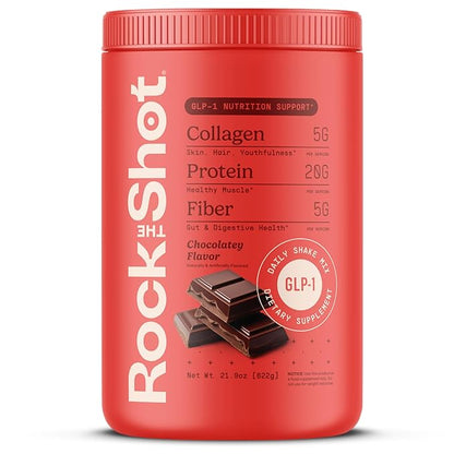 GLP-1 Nutritional Support Supplement, Chocolate 21.9oz – Protein & Vitamin Doctor-Designed Daily Shake for GLP1 Users with Fiber, Collagen & BCAAs, Helps Maintain Nutritional Balance
