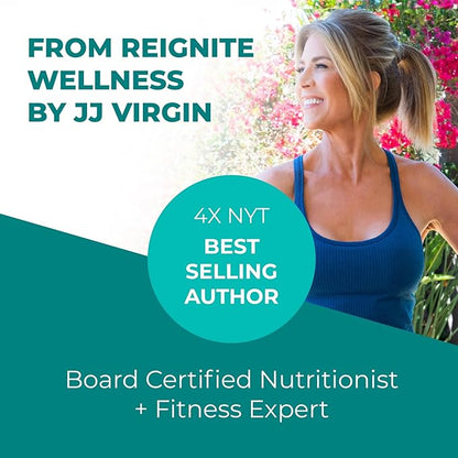 Reignite Wellness by JJ Virgin | Vanilla Paleo-Inspired All-in-One Shake | Gluten Free + Dairy Free Protein Powder | Contains 20G of Beef Protein with Vitamins, Minerals, Amino Acids | 30 Servings
