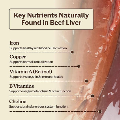 MK Supplements Grass Fed Beef Liver Supplement, Supports Energy Production, Detoxification, Digestion, Immunity and Full Body Wellness, Non-GMO, Freeze Dried, 30 Servings (3,000 mg Each)