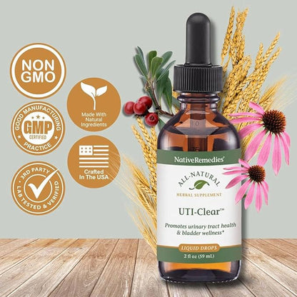 Native Remedies UTI-Clear for Urinary Tract and Bladder Health, 59 ml