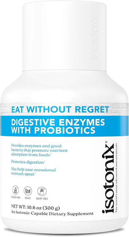 Isotonix® Digestive Enzymes with Probiotics | DigeZyme® Multi-Enzyme Complex & Lactospore® Bacillus Coagulans | Nutrient Absorption, Gut Balance & Digestive Health | Vegan, Gluten-Free | 90 Servings