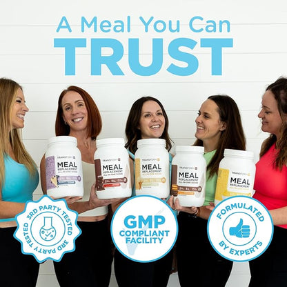 TransformHQ Meal Replacement Shake Powder 28 Servings (Chocolate) - Gluten Free, Non-GMO