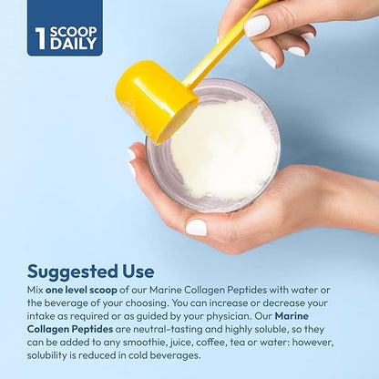 ANDREW LESSMAN Marine Collagen Peptides Powder and MSM 120 Servings - Supports Radiant Smooth Soft Skin, Comfortable Joints. Pure. Super Soluble No Fishy Flavor No Additives Non-GMO