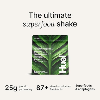 Huel Daily Superblend Chocolate Powder | 25g Plant Based Protein | Super Greens Powder | 87 Vitamins, Minerals, and Wholefood-Sourced Ingredients |19 Servings