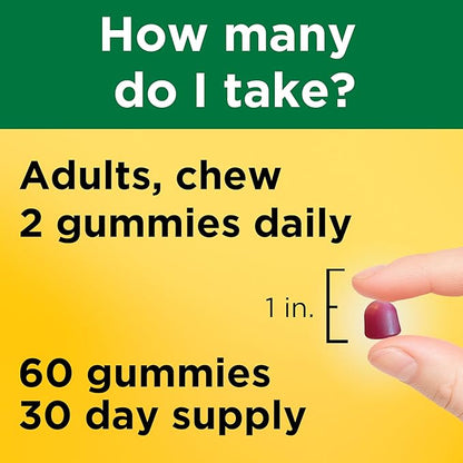 Nature Made Zinc Supplements 30 mg Per Serving, Dietary Supplement for Immune Health and Antioxidant Support, 60 Zinc Gummies, 30 Day Supply
