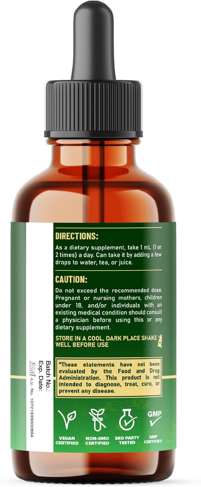 11in1 Cortisol Liquid Supplement with Ashwagandha, Magnesium Glycinate Chelate, L-Theanine, Phosphatidylserine, St.John's WortL-Theanine and More - Immune & Mood Balance - 1 FL Oz - 30 Day