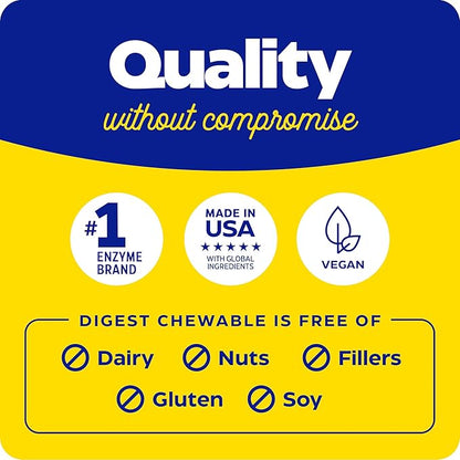 Enzymedica Digest Complete Chewable, Digestive Enzymes, Orange Flavor, 60 Tablets
