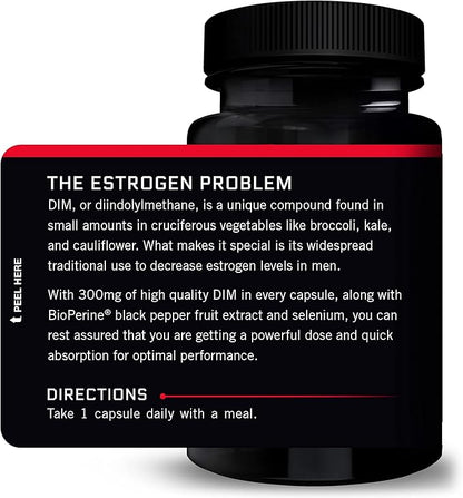 Force Factor DIM, 3-Pack, Pills to Decrease Estrogen in Men, Diindolylmethane Supplement with Key Natural Ingredients and Superior Absorption, Diindolylmethane 300mg, Works Fast, 90 Capsules