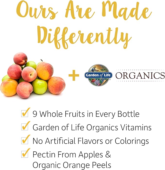 Garden of Life Organics Men's Gummy Vitamins - Berry - Certified Organic,Non-GMO,Vegan,Kosher Complete Multi - Methyl B12,C & D3 - Gluten,Soy & Dairy Free,120 Real Fruit Chew Gummies,(Pack of 2)