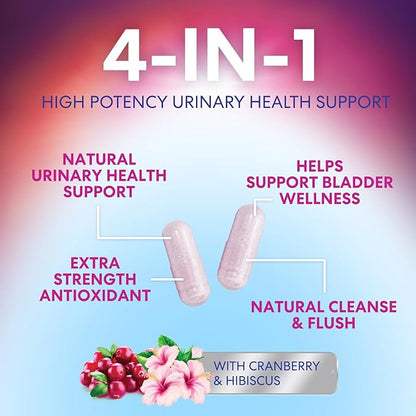 D-Mannose Supplement - 1,000mg D Mannose Per Serving with Cranberry, Hibiscus & Dandelion - Fast-Acting, Natural Urinary & Bladder Support for Women & Men – Flush & Cleanse Impurities – 180 Capsules