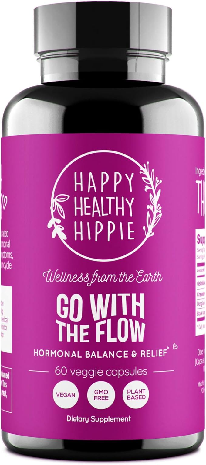 Hormone Balance for Women – PMS Support Supplement, Menopause & Perimenopause | Bloating Relief, Menstrual Cramp, Mood, PMDD | Chasteberry Supplements, Black Cohosh, Dong Quai | Vegan, Non-GMO, 60 Ct