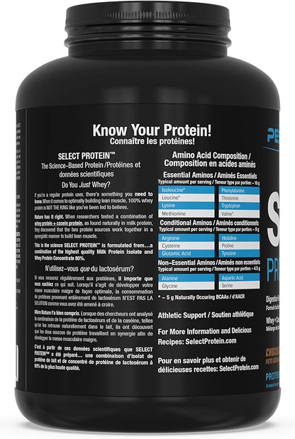 PEScience Select Protein Powder, Whey and Casein Blend, Lean Protein Powder for Women and Men, Low Calorie, Low Carb, Keto Friendly, Gluten Free, Frosted Chocolate Cupcake - 55 Servings