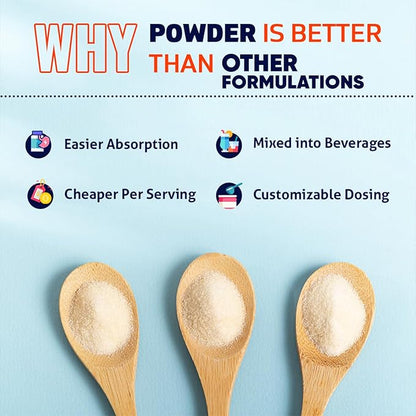 Vitamatic Hyaluronic Acid Powder 200mg - Supports Healthy Connective Tissue and Joints - Promote Youthful Healthy Skin - 100 Gram